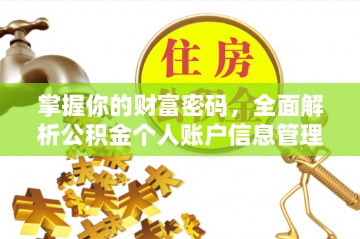 常德掌握你的财富密码，全面解析公积金个人账户信息管理与优化